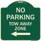 Signmission No Parking Tow Away Zone W/ Left Arrow Heavy-Gauge Aluminum Sign, 18" x 18", G-1818-23610 A-DES-G-1818-23610 - alternate 1